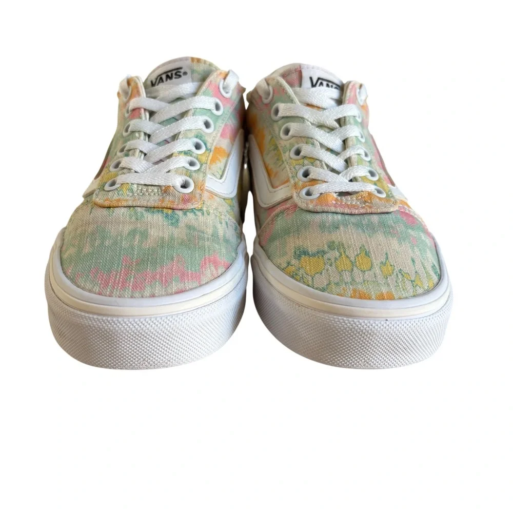 VANS Ward Canvas Women's Psychedelic Tie Dye Low‎ Top Sneakers Shoes Size 7
